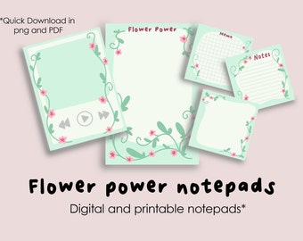 Flower Power Notepads