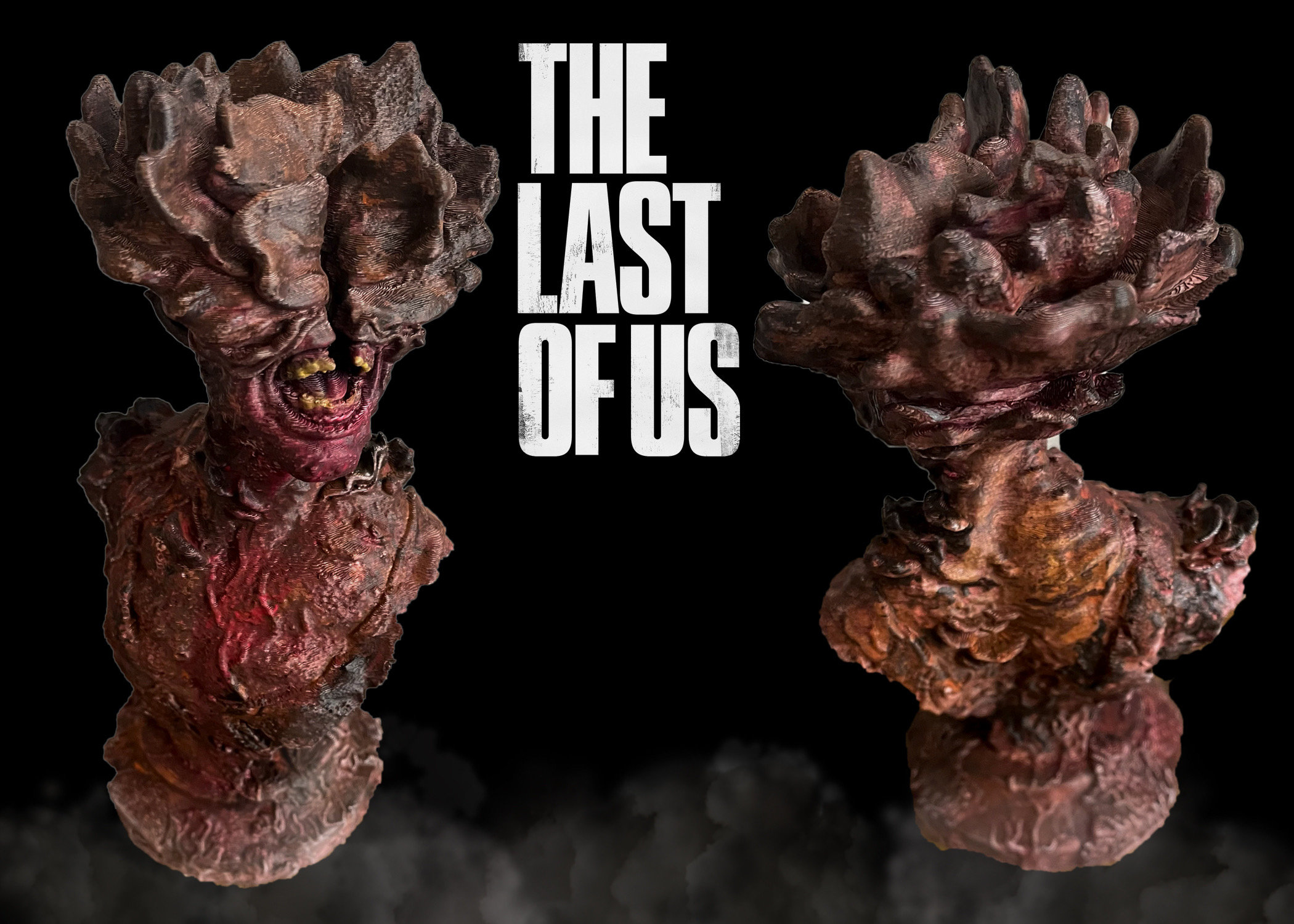 The Last of Us - Mini Clicker Bust Mounted on Plaque — Modulus Props