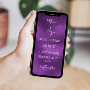 Dreamy Digital Wedding Invitation Template- Customize With Canva