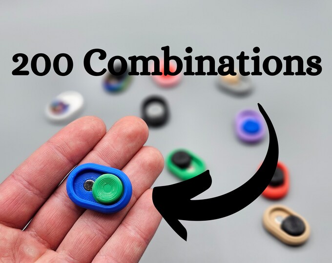 JUMBO 3D Printed Customizable Magnetic Haptic Slider Fidget Toy Desk ...