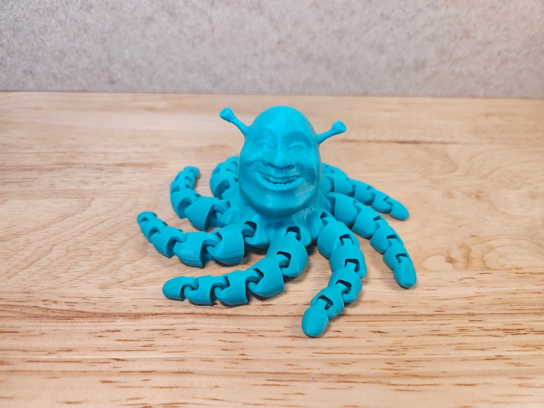 Articulating 3D Printed Shrektopus Gag Gift for Kids Joke Gift Shrek