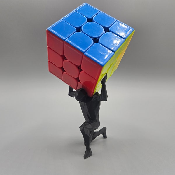 Atlas Rubiks Cube Stand For Rubiks Cube Holder / Rubiks Cube Display Stand / Kids Gift / Gift For Him