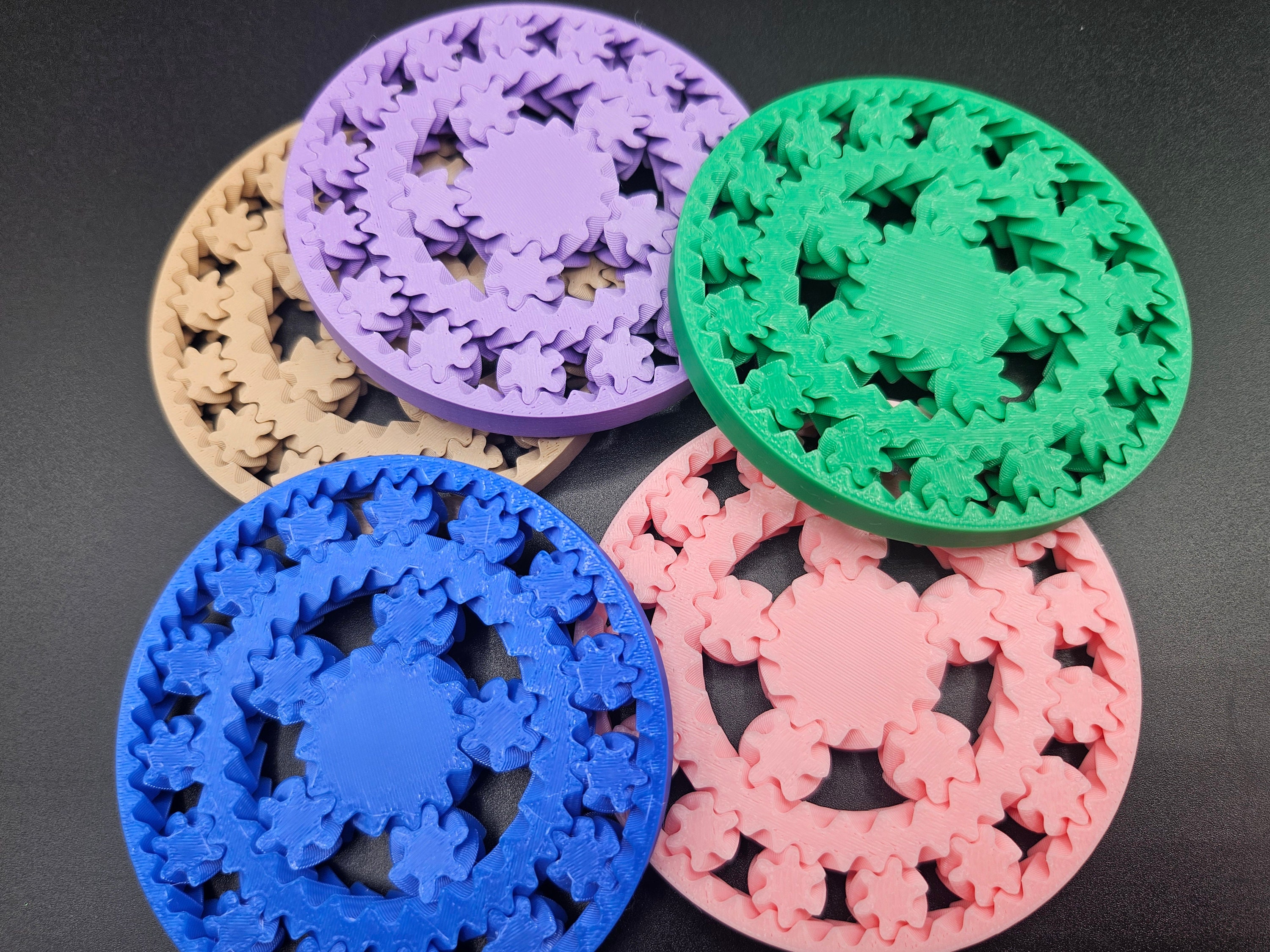 ADHD Fidget Gear Toy / Gear Bearing Desk Toy / Stim Fidget Spinner ...