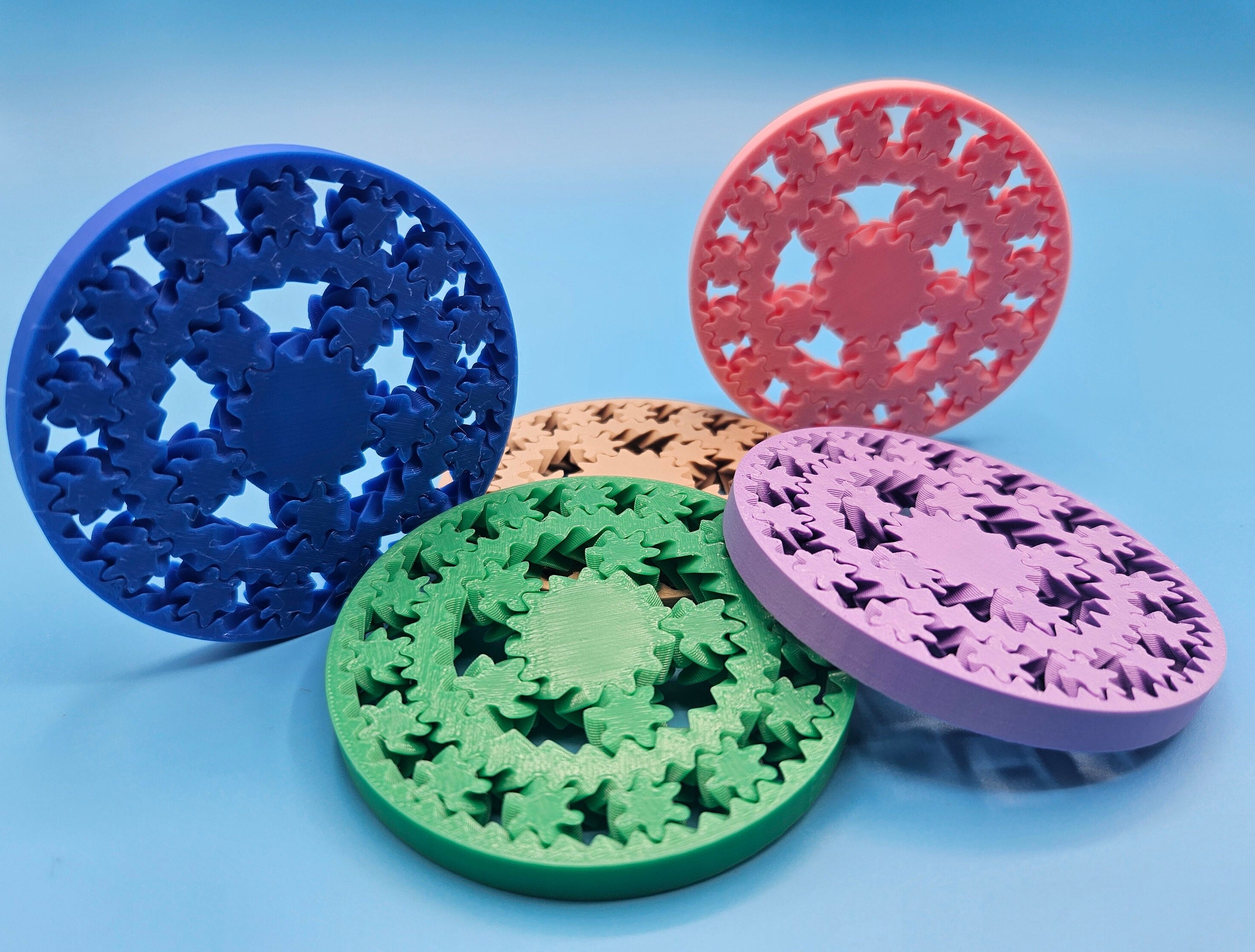 ADHD Fidget Gear Toy / Gear Bearing Desk Toy / Stim Fidget Spinner ...