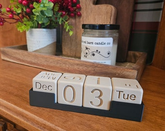 Block Desk Calendar Home Decor Perpetual Calendar Cubes 10+ Colors