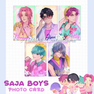 Saja boys Kpop demon hunter Photocard