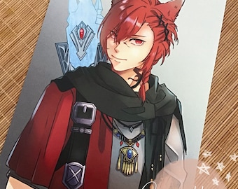 FFXIV Graha Tia potrait A5 prints