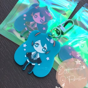 Hatsune Miku acrylic keychain by Fishistier