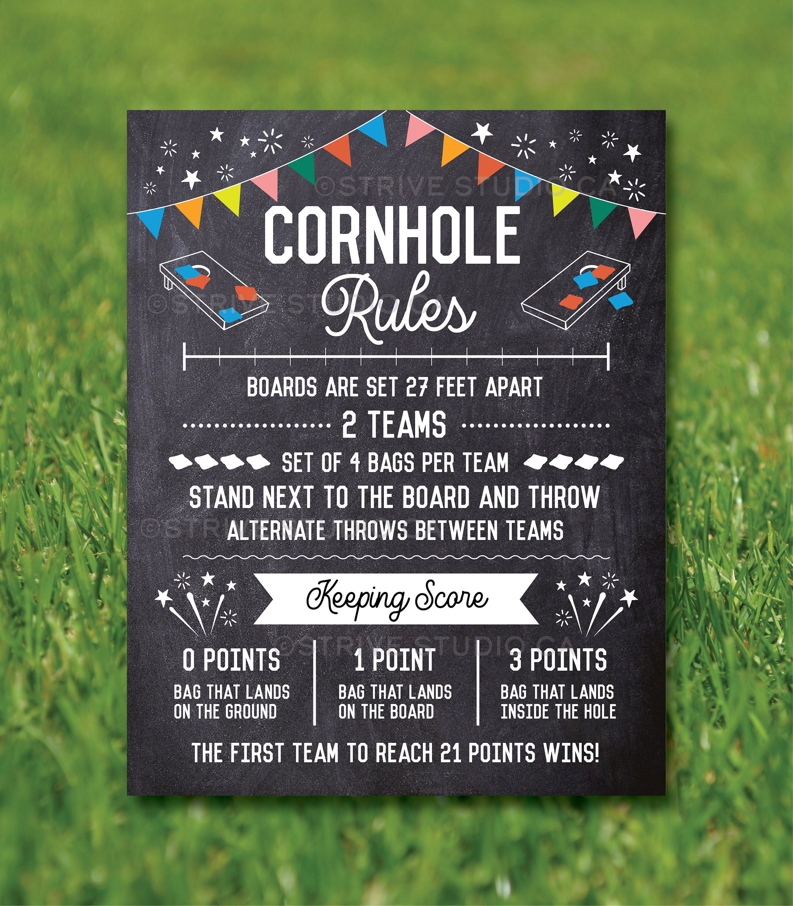 Cornholes rules outlet