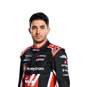 Esteban Ocon life-size cut out 186cm x 52cm corflute foldable self standing