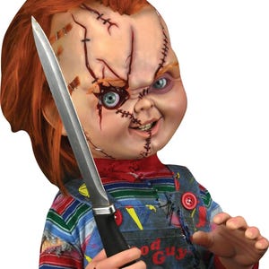 Chucky life size cut out standee 76cm x 31cm corflute (not cardboard) foldable