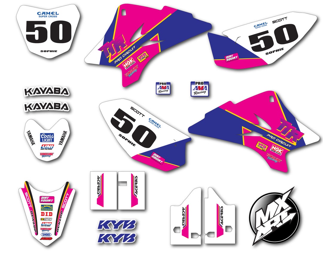 Yamaha TTR 50 Sticker Kit All Years Berm Style TTR50 Graphics / Decals