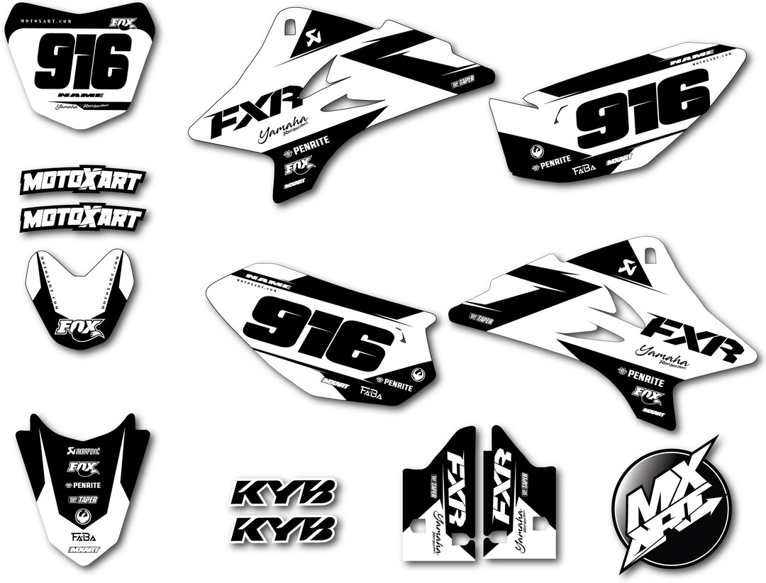 Yamaha TTR 50 Sticker Kit All Years Burn Style TTR50 Graphics / Decals