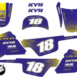 ヤマハ PW50 ステッカーキット 全年式 モンテカルロスタイル ピーウィー 50 PW 50 グラフィック / デカール