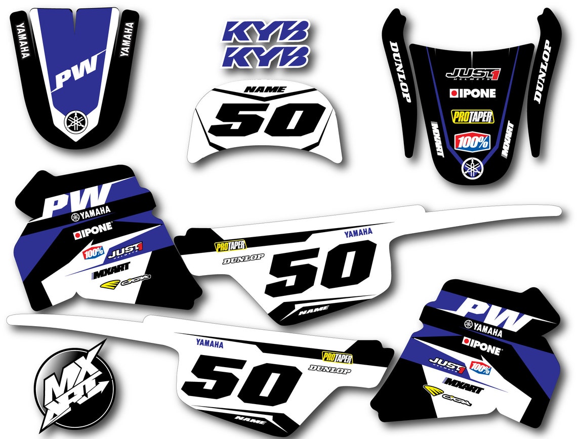 Yamaha PW50 Sticker Kit: Custom Graphics / Decals - Etsy