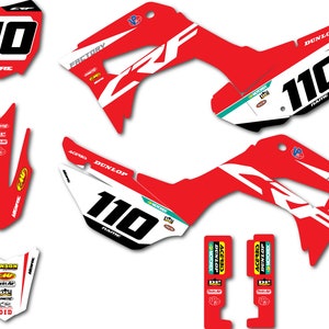 HONDA CRF 110 Sticker Kit 2019 2020 2021 2022 2023 Grafiken / Decals Spirit Style