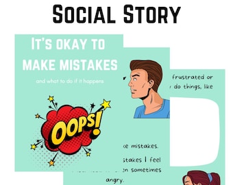 Recuerda que está bien cometer errores en la historia social con opciones masculinas y femeninas.