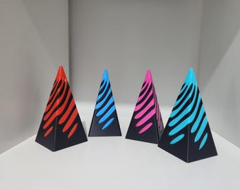 Juguete antiestrés en espiral con forma de cono imposible impreso en 3D - Juguete impreso en 3D - Juguete para aliviar el estrés y la ansiedad - ¡Opciones de colores regulares y arcoíris disponibles!