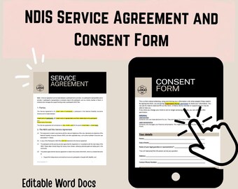 Kit de inicio para autónomos del NDIS: Documentos esenciales de consentimiento y acuerdo (archivos Word editables)