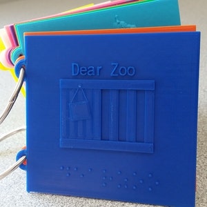 Dear Zoo Tactile Braille Book | Sensory Story, Vision Impairment, Read Aloud, Accessible Literacy, Special Needs, Custom Made