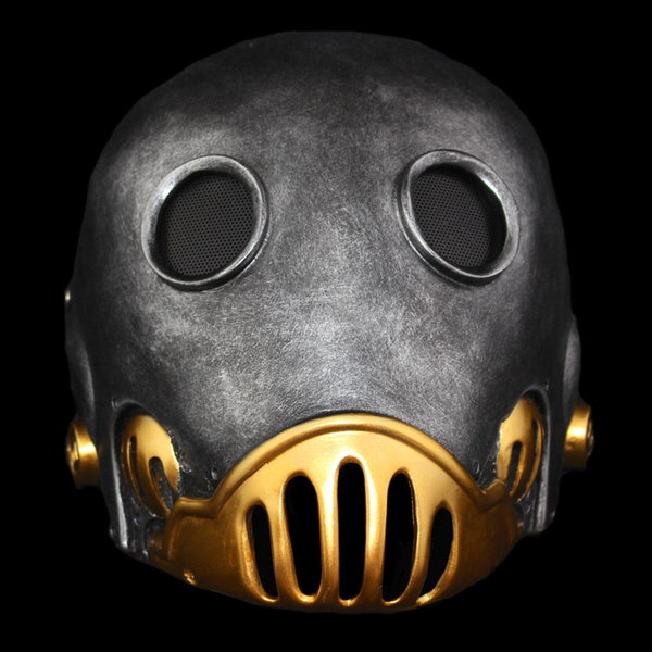Masque d'Halloween fait main Masque d'homme mécanique d'horreur Hellboy, édition collector, masque en résine