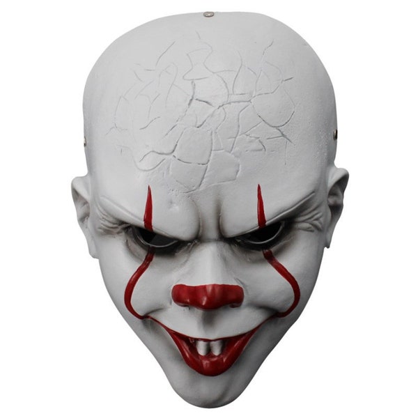 Handmade new film and television Halloween horror street COS dress up clown funny haunted house tattoo resin mask