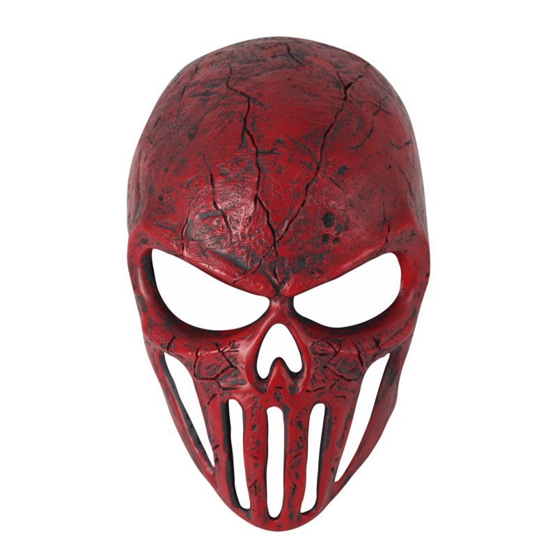 1pc Death Warrior Skull Latex Mask Full Head Devil Skull Halloween