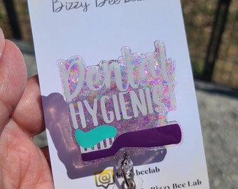 Dental Hygienist badge reel