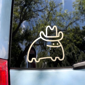 Frog Sticker For Car Cowboy Frog Vinyl Sticker Bumper Sticker Funny Frog Sticker Frog Decal Frog Vinyl Sticker Cowboy Sticker Laptop