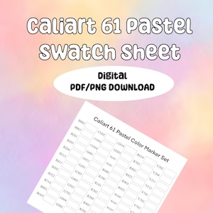 Caliart 61 pastel staalvel pdf, ALLEEN digitaal png-bestand