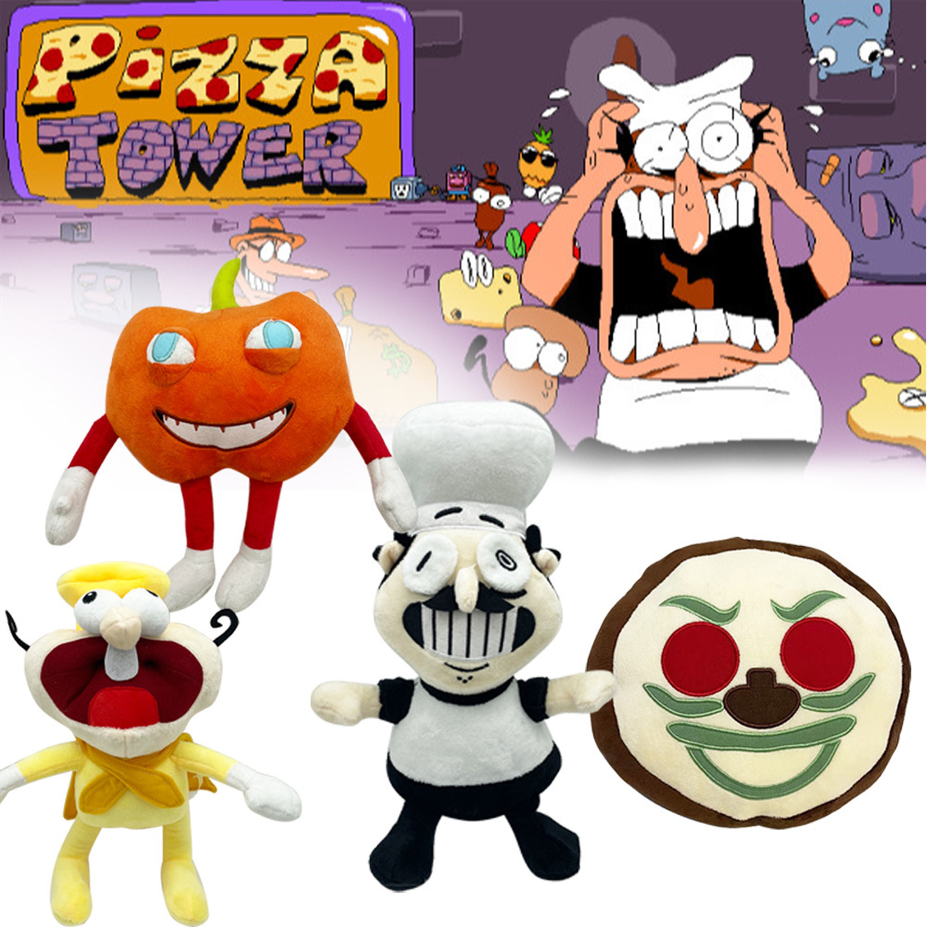 10'' Game Figures Pizza Tower Plush Doll Stuffed Toys Etsy Canada