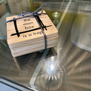 PACK OF 4 - Food for Thought Coasters