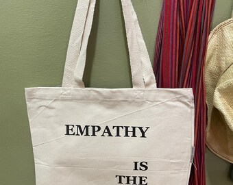 Empathy is the Answer Organic Canvas Tote