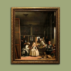 Las Meninas, Diego Velázquez, Famous Fine Art Print, Classical Wall Art, Restored Vintage Art, Wall Decor, Art Lover Gift