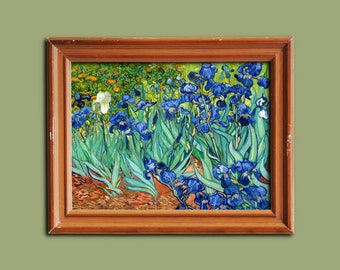 Irises, Vincent Van Gogh, Famous Fine Art Print, Classical Wall Art, Restored Vintage Art, Gift for Home Decor, Art Lover