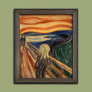 The Scream, Edvard Munch, Famous Fine Art Print, Classical Wall Art, Restored Vintage Art, Wall Decor, Art Lover Gift