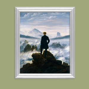 Wanderer Above the Sea of Fog, Caspar David Friedrich, Famous Art Print, Classic Wall Art, Restored Vintage Art, Wall Decor, Art Lover Gift