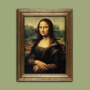 Mona Lisa, Leonardo Da Vinci, Famous Fine Art Print, Classical Wall Art, Restored Vintage Art, Wall Decor, Art Lover Gift