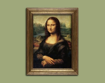 Mona Lisa, Leonardo Da Vinci, Famous Fine Art Print, Classical Wall Art, Restored Vintage Art, Wall Decor, Art Lover Gift