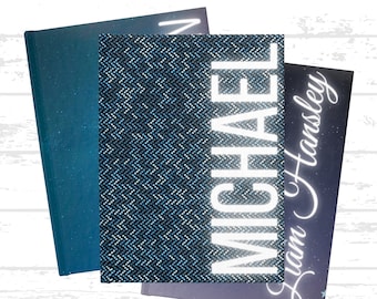 Carnet personnalisé à couverture rigide pour enfants : carnet de notes personnalisé