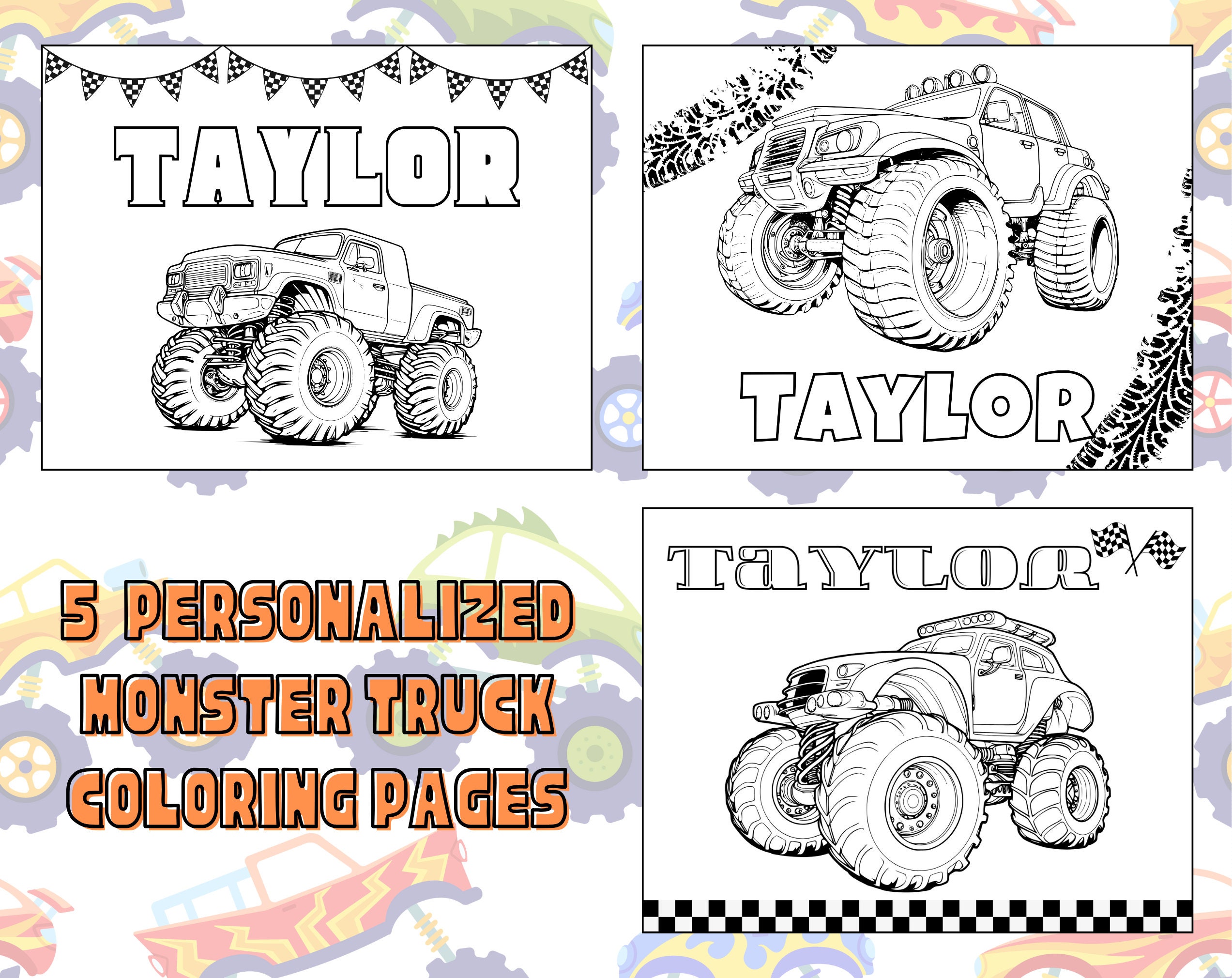 Monster truck color - Etsy.de