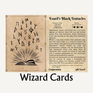 Wizard Spell Cards