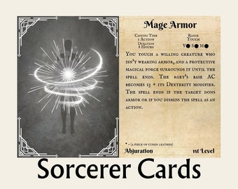 Sorcerer Spell Cards
