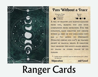 Ranger Spell Cards