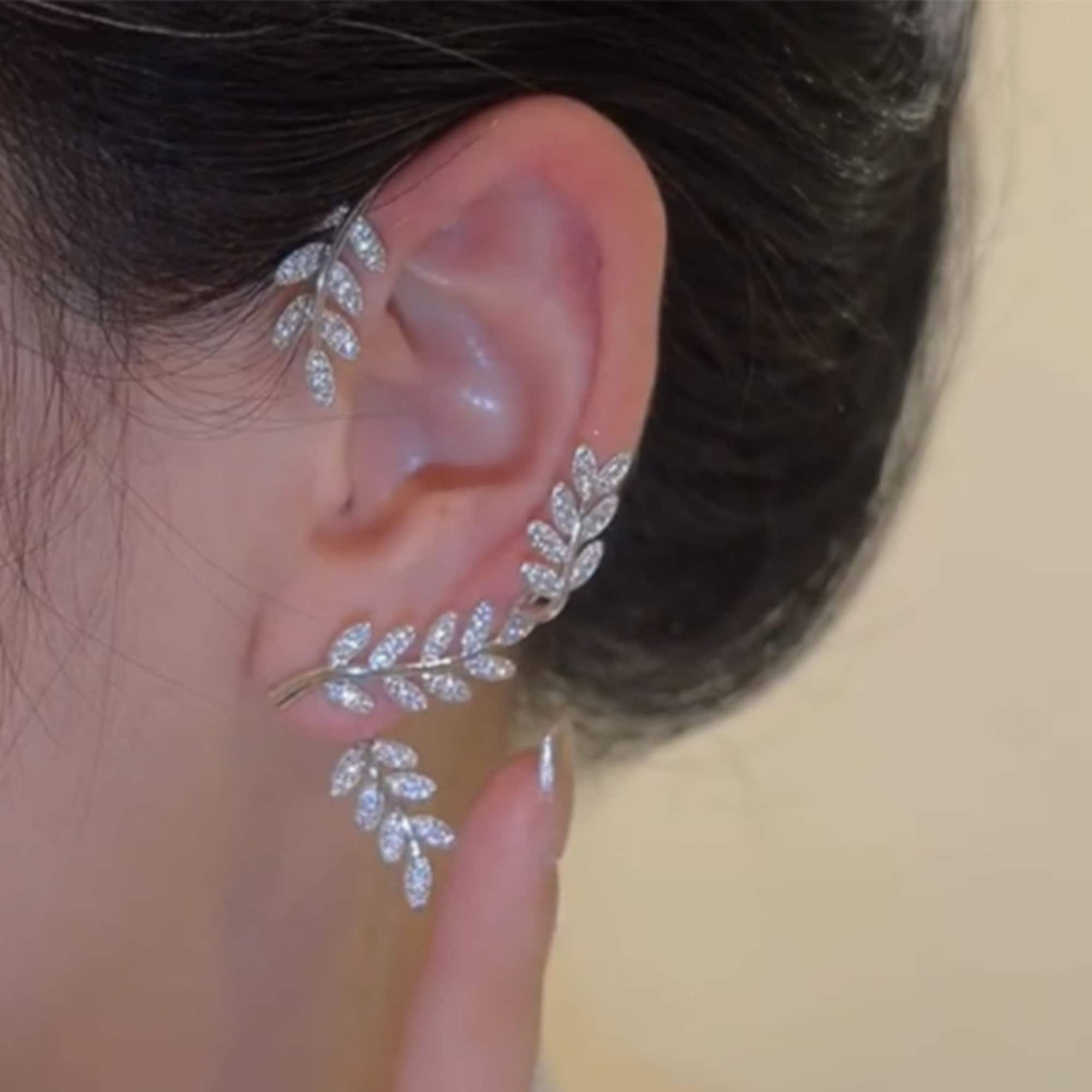 Earrings that wrap around outlet ear lobe