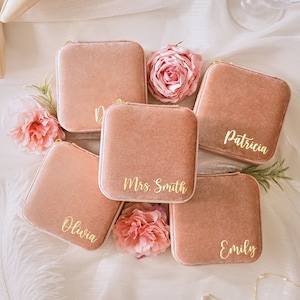Personalisierte Schmuckschatulle, Brautjungfer Geschenk, Hochzeit Gefälligkeiten, Benutzerdefinierte Schmuckschatulle, Reise Schmuckschatulle, Schmuck Organizer | Geschenk zum 18.Geburtstag