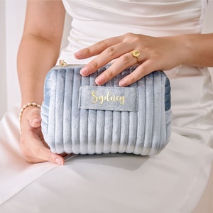 Trousse de maquillage personnalisée • Cadeaux personnalisés pour demoiselle d'honneur • Cadeau de mariage • Trousse de toilette de voyage • Trousse à cosmétiques • Cadeaux de mariage • Cadeau pour la fête des Mères