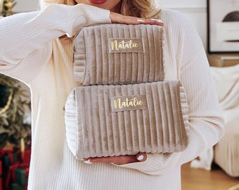 Personalized Makeup Bag, Bridesmaid Gift, Wedding Gift for Her