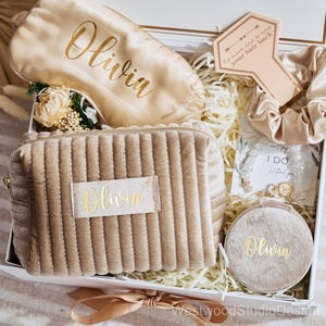 Sind Sie meine Brautjungfer Vorschlag Box Set, personalisierte Brautjungfer Geschenkbox Set Matron, Trauzeugin Vorschlag, Brautdusche Box