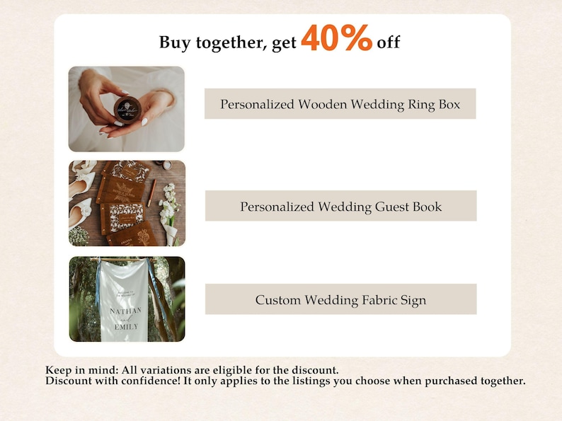 Personalized Wooden Guest Book – Custom Wedding Photo Album, Keepsake for Couples & Wedding Gifts image 10